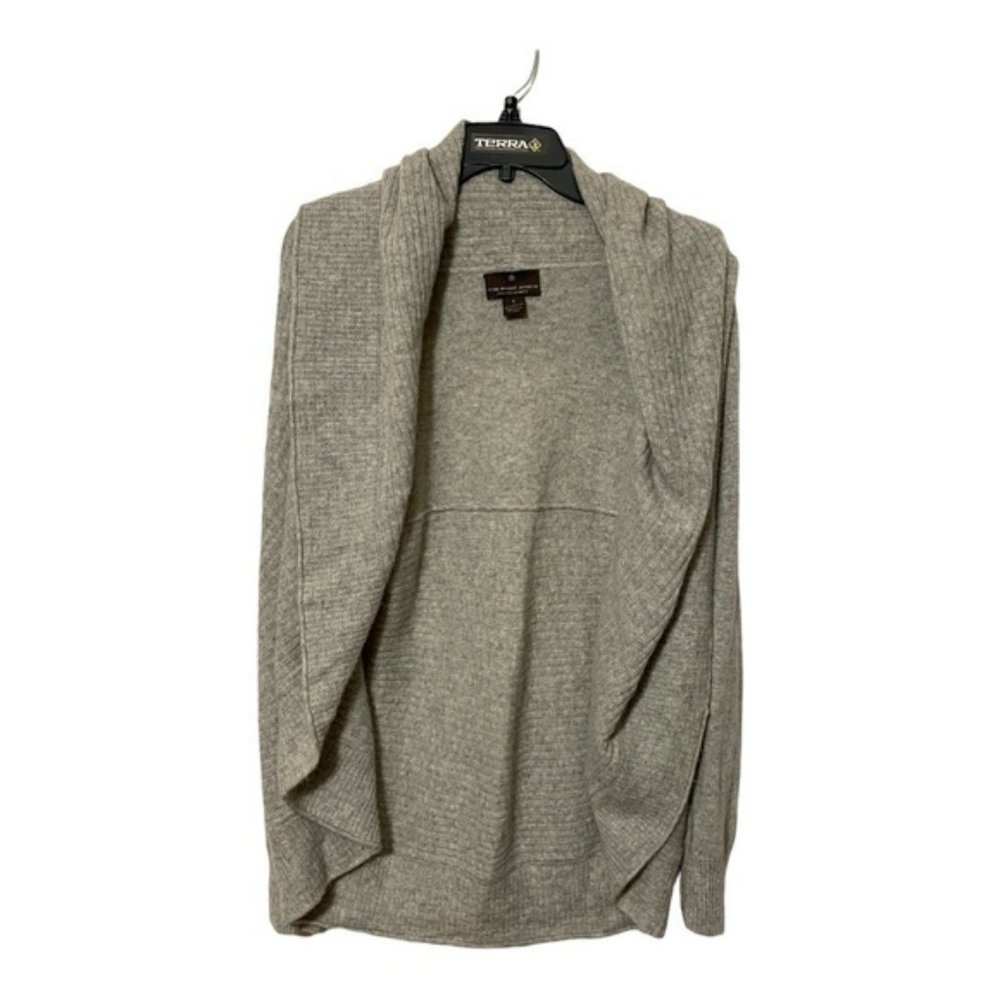Fenn Wright Manson Womens Grey Shawl Neck Cardigan Cashmere